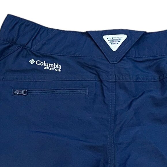 Columbia Coral Point PFG Omni-Shade Blue Nylon 6" Fishing Shorts Size Small UFP - Picture 5 of 10